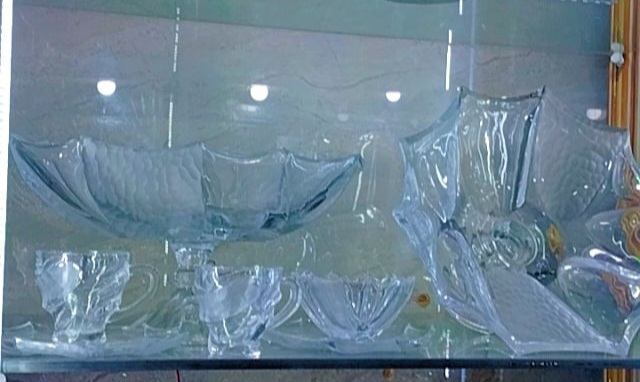 سرویس بلور سوسماری سفید ومات