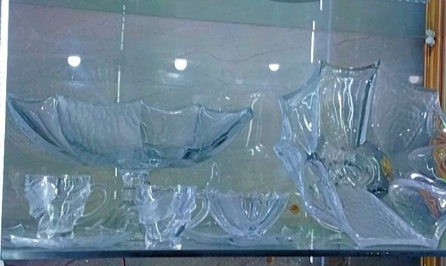 سرویس بلور سوسماری سفید ومات