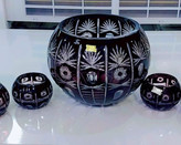 کاسه پیاله بوهامو قهوه ای سوخته