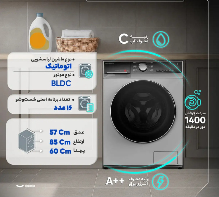 لباسشویی درب جلو